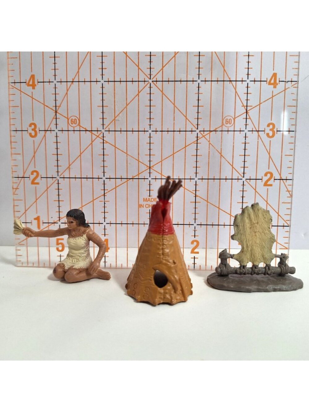 Native American Indian Safari Ltd Figures Lot Tipi Chief Warrior Pocahontas - Picture 2 of 6